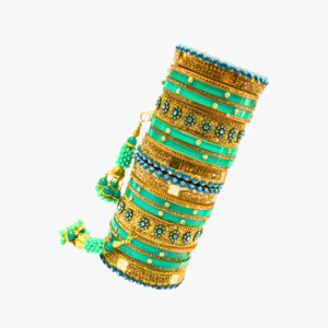 Bridal Chura - Green Goldden